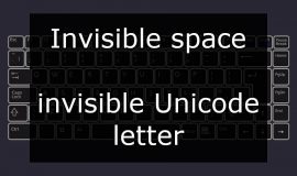 Imagem de Invisible Text: Use this invisible Unicode letter on Nick, Whatsapp, and others