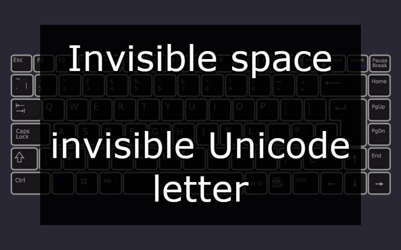 Imagem de Invisible Text: Use this invisible Unicode letter on Nick, Whatsapp, and others