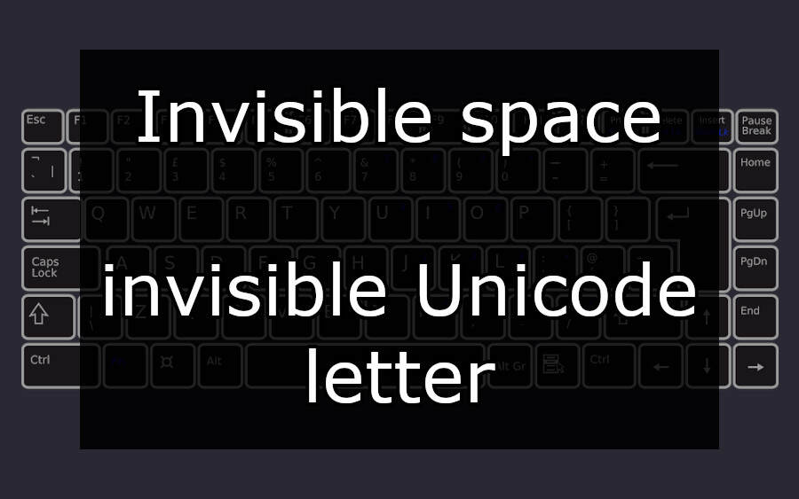 lettre invisible