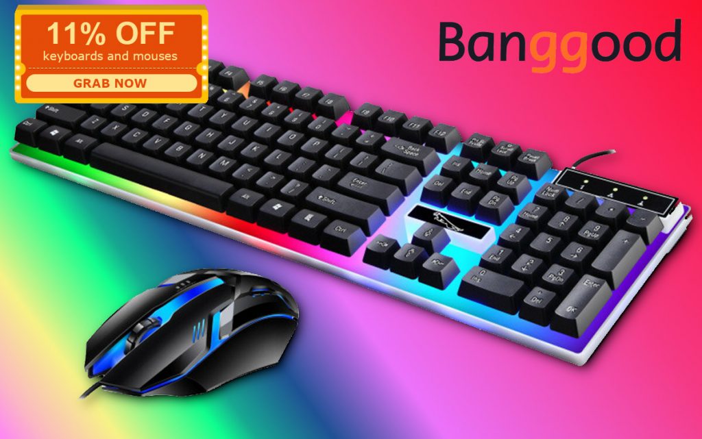 BangGood: Discount coupon gives 11% on mouses and keyboards!
