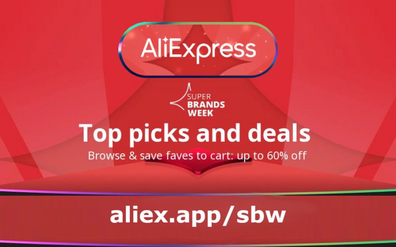 AliExpress Super Brands Week: 60% and lots of discount coupons