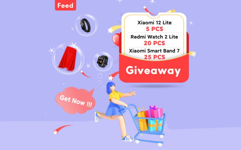 Imagem de Free giveaway on AliExpress has Xiaomi 12 Lite, Redmi Watch 2 Lite and Mi Band 7