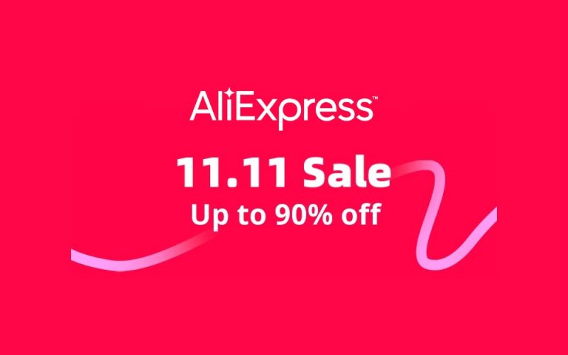 11.11 AliExpress has discounts of up to 90% from now