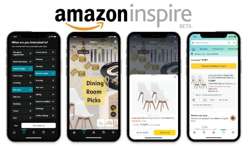 Amazon Launches Inspire – Shopping Feed “Like TikTok”