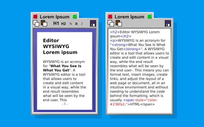 What is a WYSIWYG editor