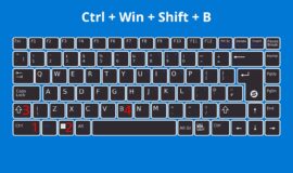 Imagem de Ctrl + Win + Shift + B: Windows shortcut allows you to reset the video card